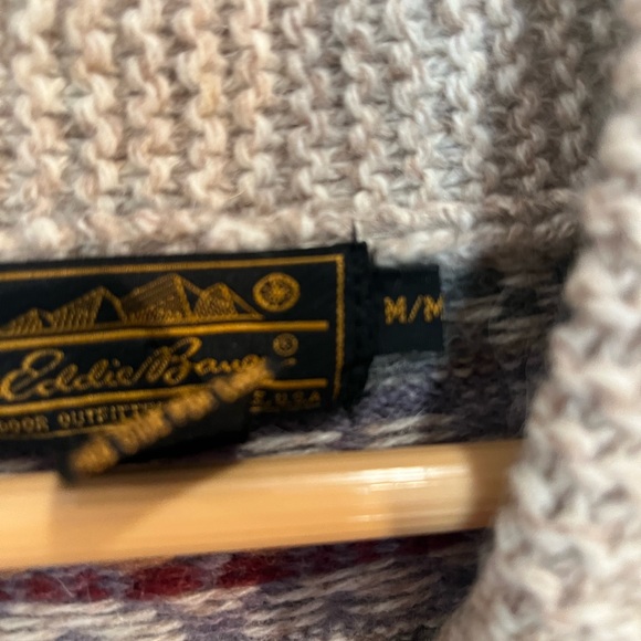 Vtg Eddie Bauer Fair Isle Wool Sweater Unisex 
Heritage Nordic Cabin Cozy Sz M - Picture 6 of 9